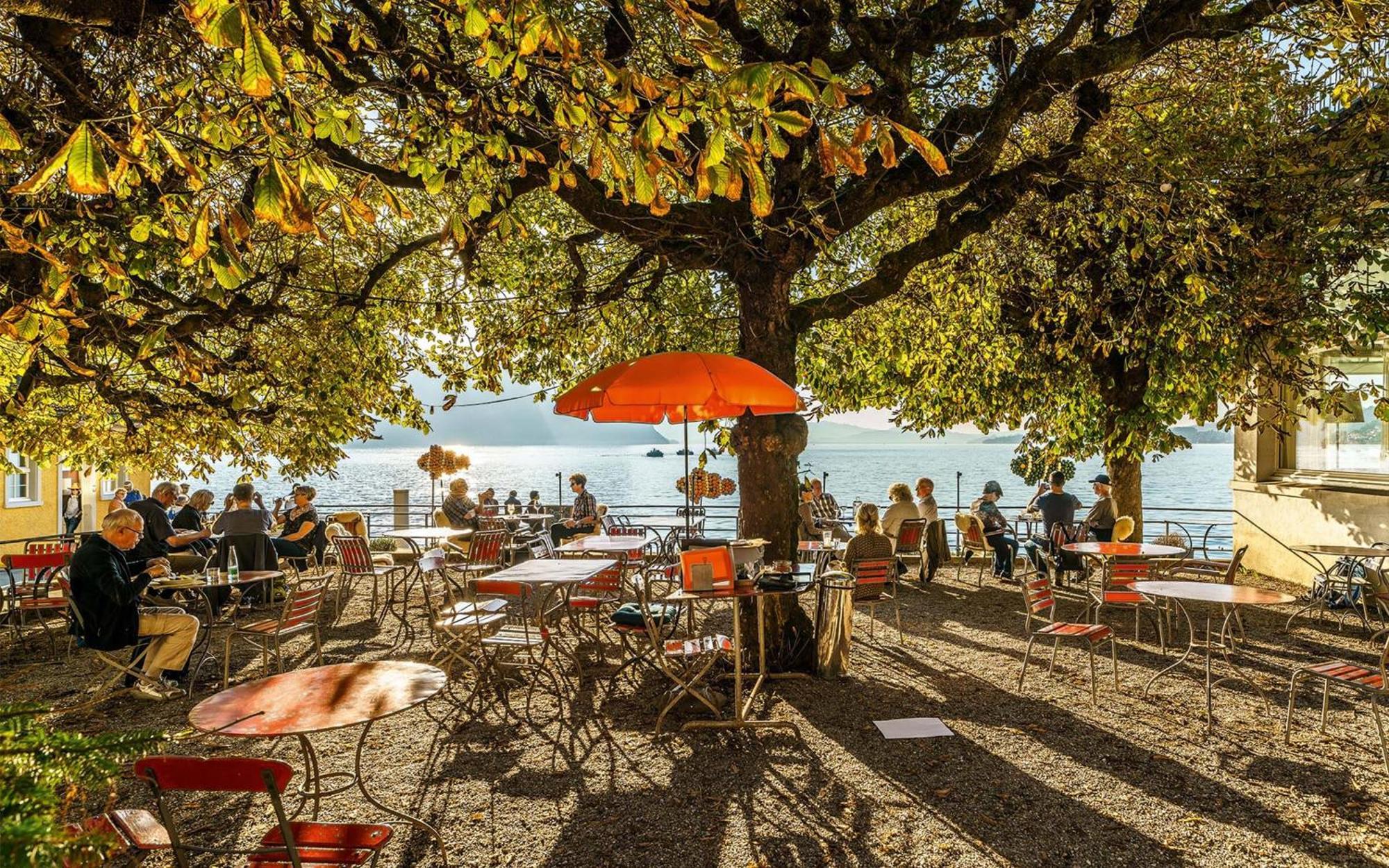 Hotel Terrasse Am See Vitznau Exterior foto