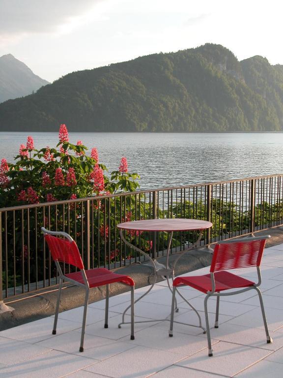 Hotel Terrasse Am See Vitznau Exterior foto